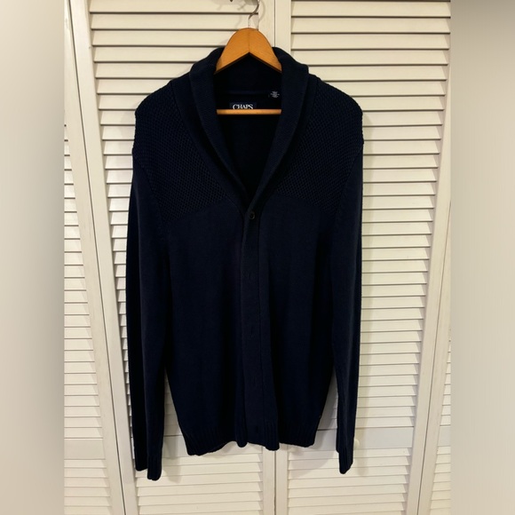 Medium Chaps Blue Cardigan - Picture 1 of 3